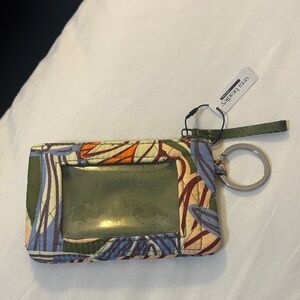 Vera Bradley floral dragonfly by Zip ID case (BNWT)